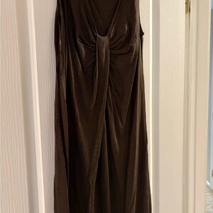 Casual Brown Loft Sleeveless Dress